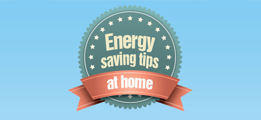 Energy Saving Tips at Home Infographic